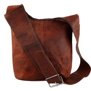 Sac à bandoulière en cuir pur fait main pour un usage quotidien // Sac attrayant 100 % cuir pur pour femme // Sac de courses pour femme