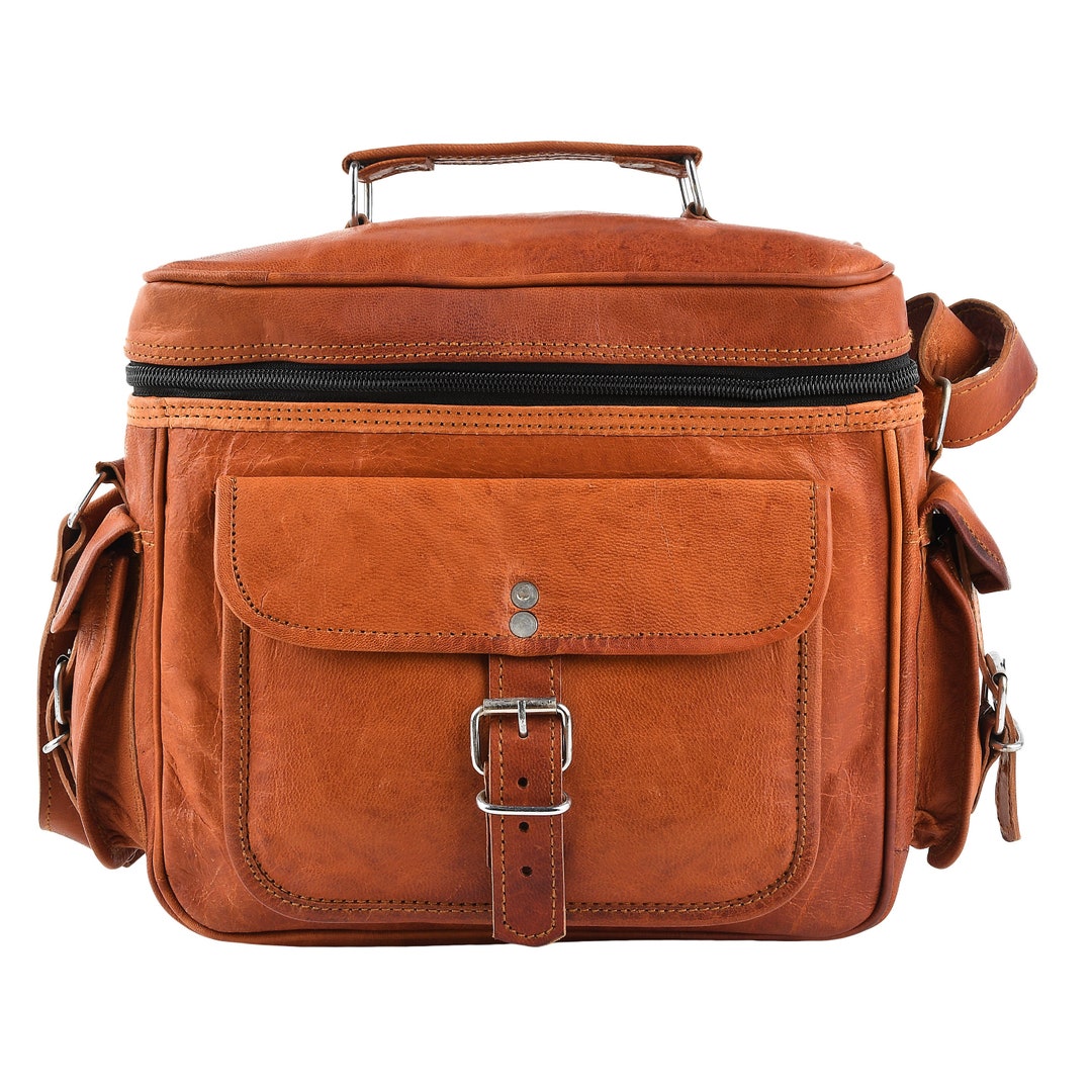 Leather Camera Bag, Messenger Camera Bag, Nikon Sony DSLR Canon Camera