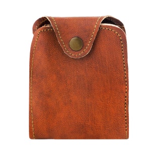 Portafoglio bifold da uomo, portafoglio in pelle fatto a mano con chiusura magnetica, portafoglio in pelle minimalista, porta carte in pelle invecchiata, look vintage