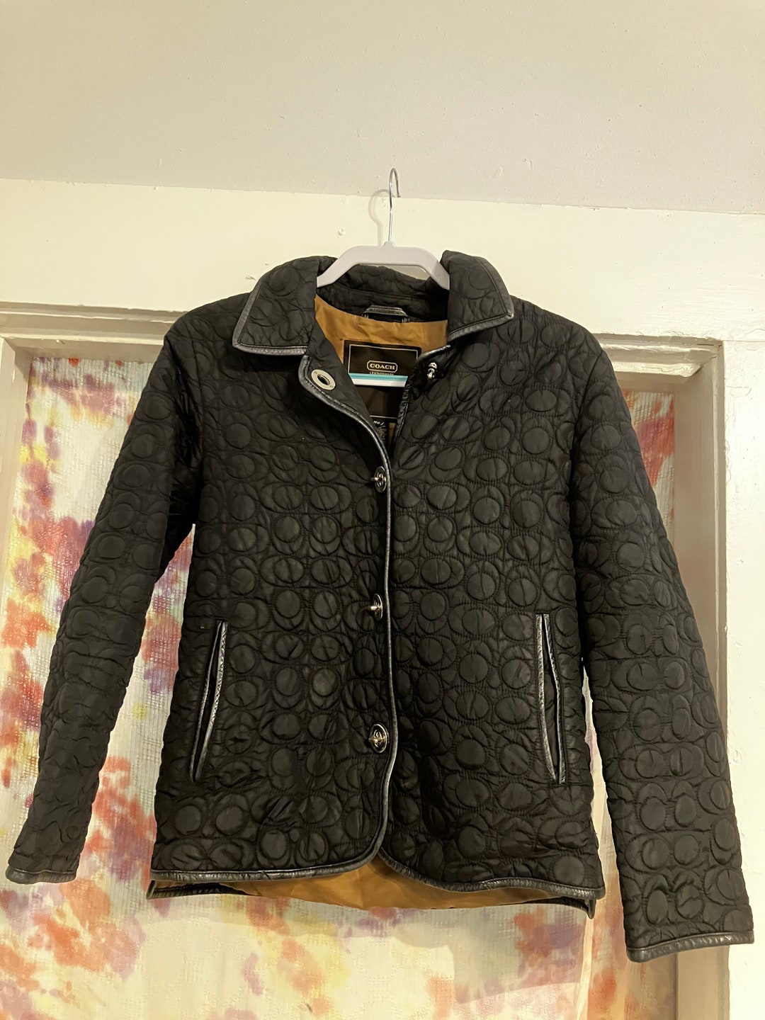 Coach Quilted Jacket Etsy