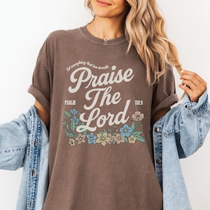Let Everything That Has Breath Praise the Lord Shirt, Christian Apparel, Faith-Based T-Shirt, Bible Verse Gift, Worship Shirt, Retro Shirt