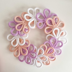 Flower wreath wall decoration | Mobile | Macrame | Door decoration