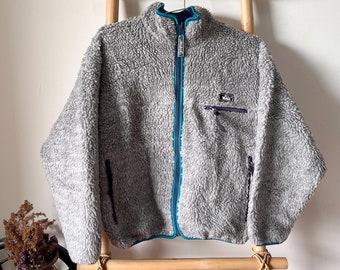 Vintage 90s Woolrich Reversible Nylon Fleece Blouson