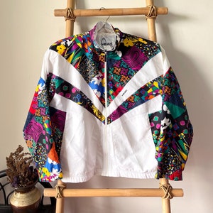 90s Head Colorful Vintage Windbreaker