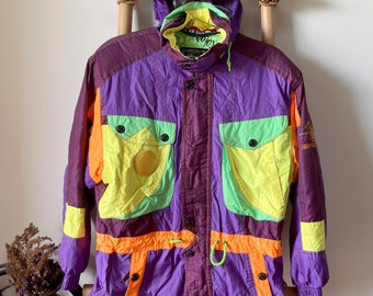 Vintage 90s Vibrant Killy Retro Ski Jacket L Size