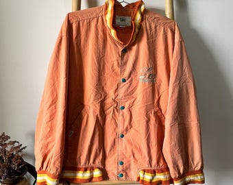 Rare Vintage Lee Bomber – Bold 90s Orange Streetwear Jacket