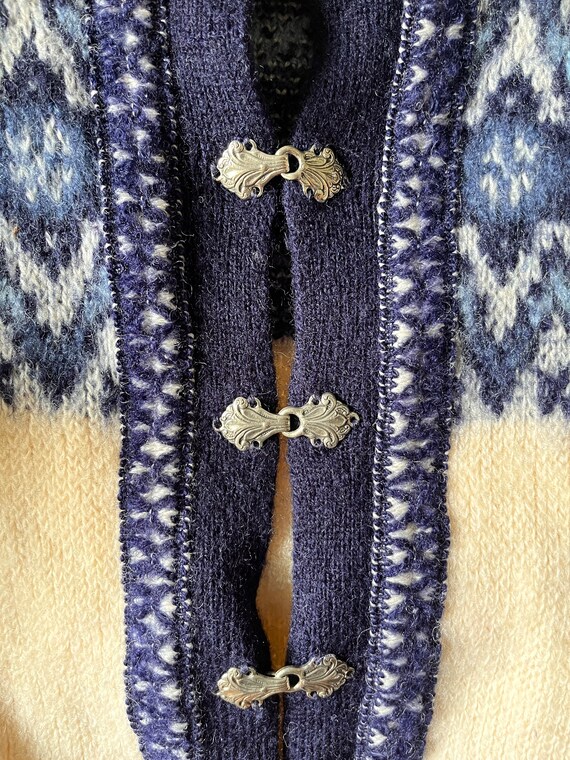 Vintage Nordstrikk Wool Cardigan Nordic Sweater M… - image 4