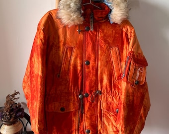 Vintage Nordy Phenix Orange 90s Ski Jacket Large Size