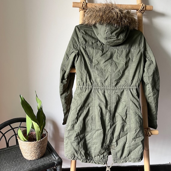 Abercrombie and shop fitch green jacket