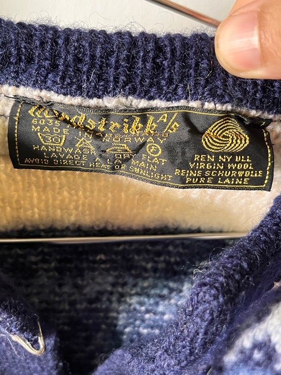 Vintage Nordstrikk Wool Cardigan Nordic Sweater M… - image 3