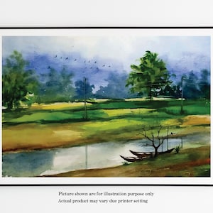 Wall Art Landscape Painting | Abstract Wall Art | Colorful Wall Art |  Wall Décor | Download | Printable Wall Art