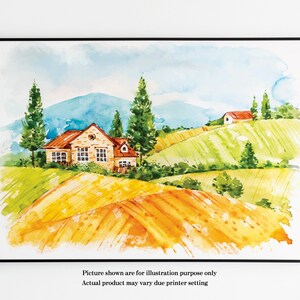 Wall Art Landscape Painting | Abstract Wall Art | Colorful Wall Art |  Wall Décor | Download | Printable Wall Art