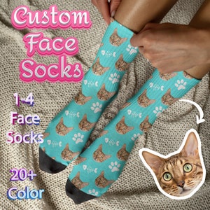 Custom Pet Socks Customized Socks With Any Photos Custom Dog Socks Custom Cat SocksCustom Pet Photo SocksSocks For Dog/cat zdjęcie 1