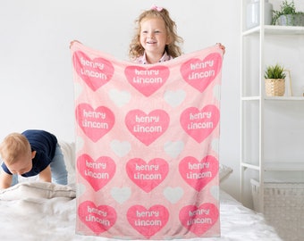 Personalized Kids Name Blanket|custom baby name blanket|Soft Blanket with Name|Name Blanket for Boy/Girl | Newborn Name Blanket