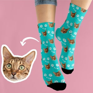 Custom Pet Socks Customized Socks With Any Photos Custom Dog Socks Custom Cat SocksCustom Pet Photo SocksSocks For Dog/cat zdjęcie 5