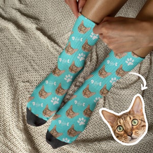 Custom Pet Socks Customized Socks With Any Photos Custom Dog Socks Custom Cat SocksCustom Pet Photo SocksSocks For Dog/cat zdjęcie 6