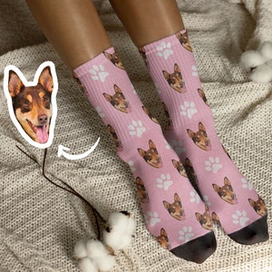 Custom Pet Socks Customized Socks With Any Photos Custom Dog Socks Custom Cat SocksCustom Pet Photo SocksSocks For Dog/cat zdjęcie 2