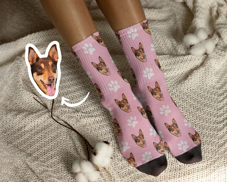 Custom Pet Socks Customized Socks With Any Photos Custom Dog Socks Custom Cat SocksCustom Pet Photo SocksSocks For Dog/cat zdjęcie 2