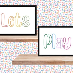Let’s Play - Across two pages - Instant Digital PDF downloads - multiple sizes available