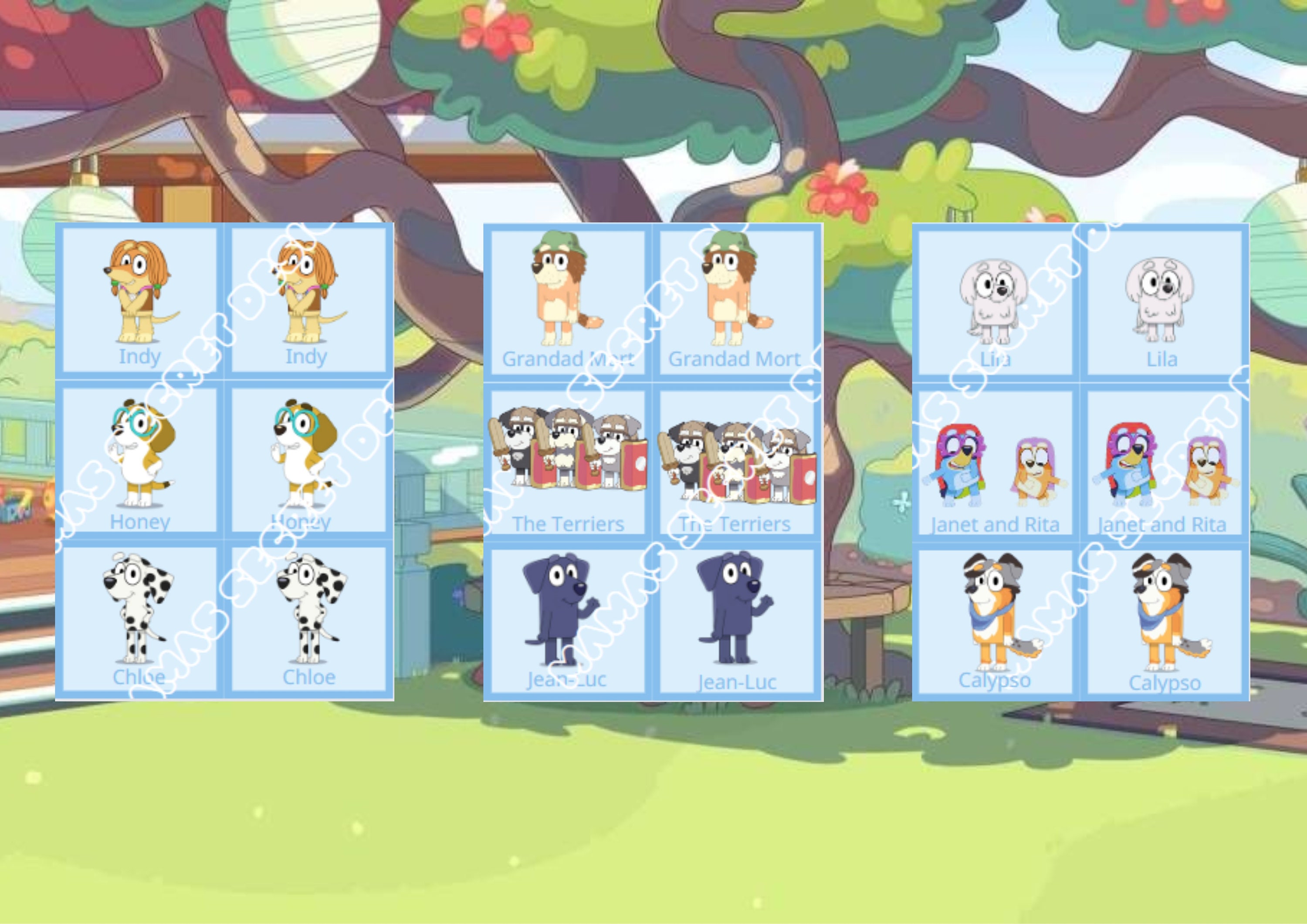 Bluey Memory Snap 33 Pairs Etsy