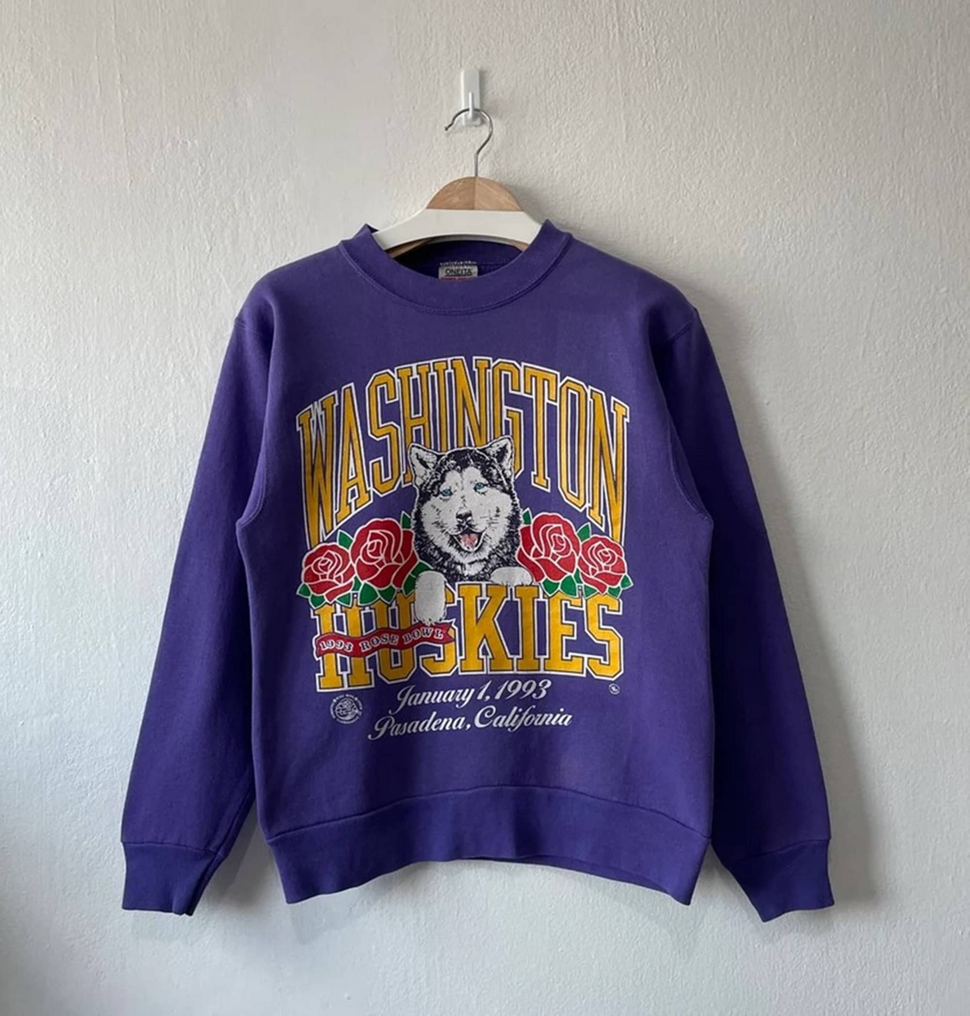 Vintage 90s Purple 40 Polaris International Star Navigator Graphic Pullover  Sweatshirt Comfy Crew Neck Sweater Size Large 