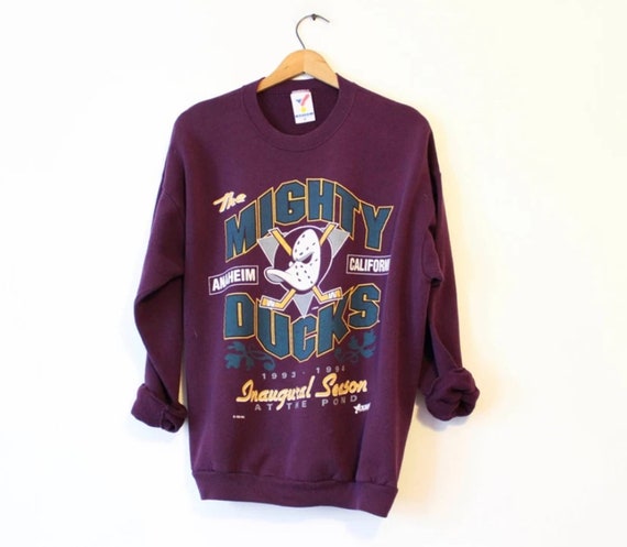 Vintage 90s Anaheim Mighty Ducks Hockey Sweatshirt Mighty Ducks