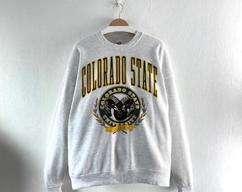 Vintage 90s Colorado State University Rams Sweatshirt, Colorado State Shirt, CSU Shirt, Colorado State Fan Shirt, Colorado University Shirt