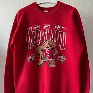 Vintage 90s Maryland Terrapins Crewneck Sweatshirt, Maryland Terrapins Shirt, Maryland Terrapins Sweater/Hoodie, Maryland Christmast Gift