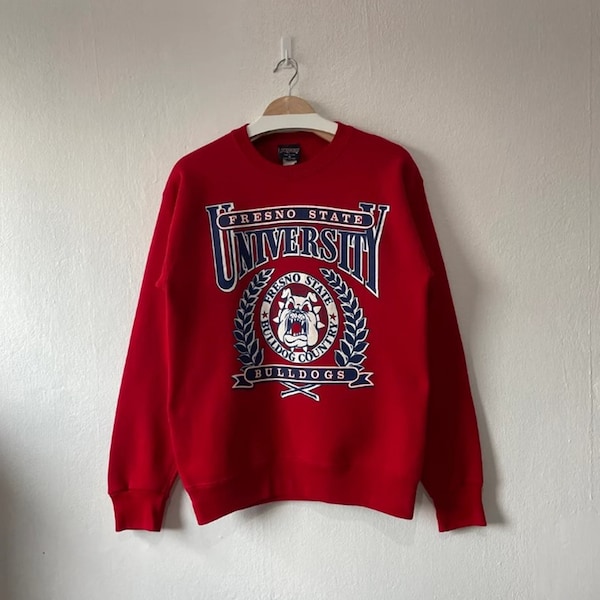 Vintage 90s Fresno State Bulldogs Sweatshirt, Fresno State Shirt, Fresno State Hoodie, Fresno State Sweater, Fresno State Fan,Christmas Gift