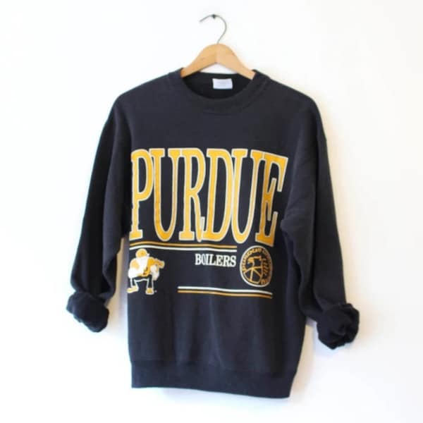 Vintage 90s Purdue University Boilers Sweatshirt, Purdue University Shirt, Purdue Boilers Sweater, Purdue Boilers Hoodie, Christmast Gifts