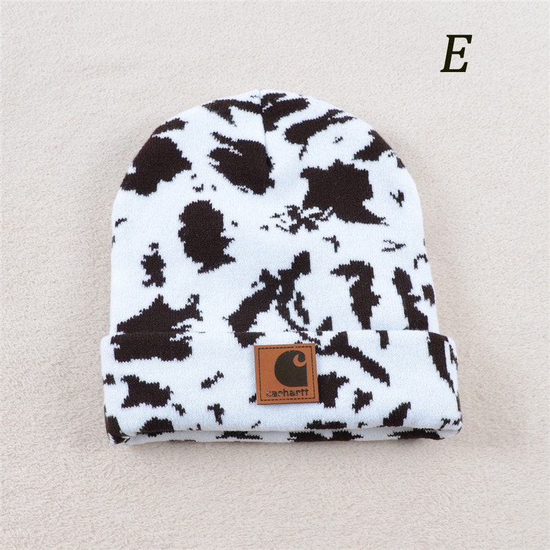 Carhartt Inspiration Cow Print Beanies for Adults and Etsy