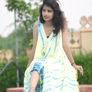 Rayon Tie Dye Jumpsuit: Boho Wide Leg Summer Kaftan