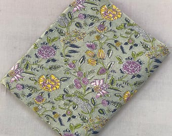 Floral Cotton Fabric, Sage Green Botanical Print, Vintage Style Flower Fabric, Soft Quilting Cotton, Cottagecore Fabric by the Yard, Napkins