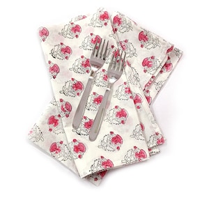 Cotton Napkins Set | Reusable Cloth Napkins | Dinner Table Decor | Eco Friendly Table Linen | Farmhouse Kitchen Napkins | Handmade Gift