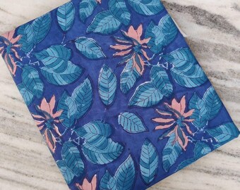 Hand Block Print Cotton Fabric: Floral Quilting Fabric By The Yard