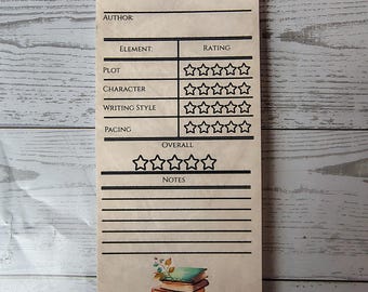 Book Review Slips or Bookmarks 10pkg