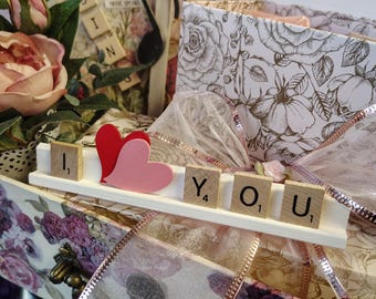 Scrabble “LOVE” Sign – Handmade Farmhouse Decor