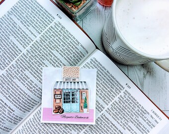 Marcadores magnéticos inspirados en el café para amantes del café
