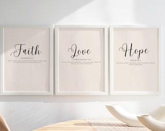 SET OF 3|Digital Printable Art| Digital Printable Art|Bible quotes|Christian