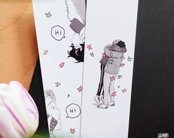 heartstopper nick & charlie bookmark