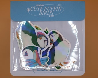 Puffin Bird Sticker Pack