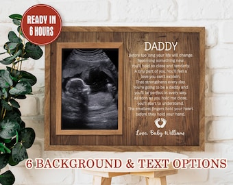 Daddy To Be Gift for Father's Day 2023 First Father Day Ultrasound Scan Gift for New Dad Gift from baby bump soon to be dad gift