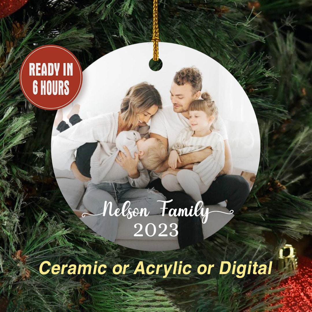 Personalized Family Picture Ornament Acrylic Ornament Custom Photo ...