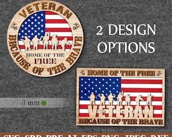 Veteran Laser Cut Files Veteran Svg Patriotic Svg Military Svg Files Army Svg Us Army Svg Memorial Day Svg American Flag Svg 4th of July Svg