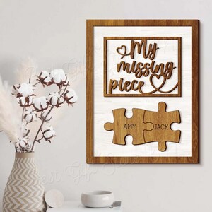 Missing Piece Puzzle Card, Valentine's Day Love Card
