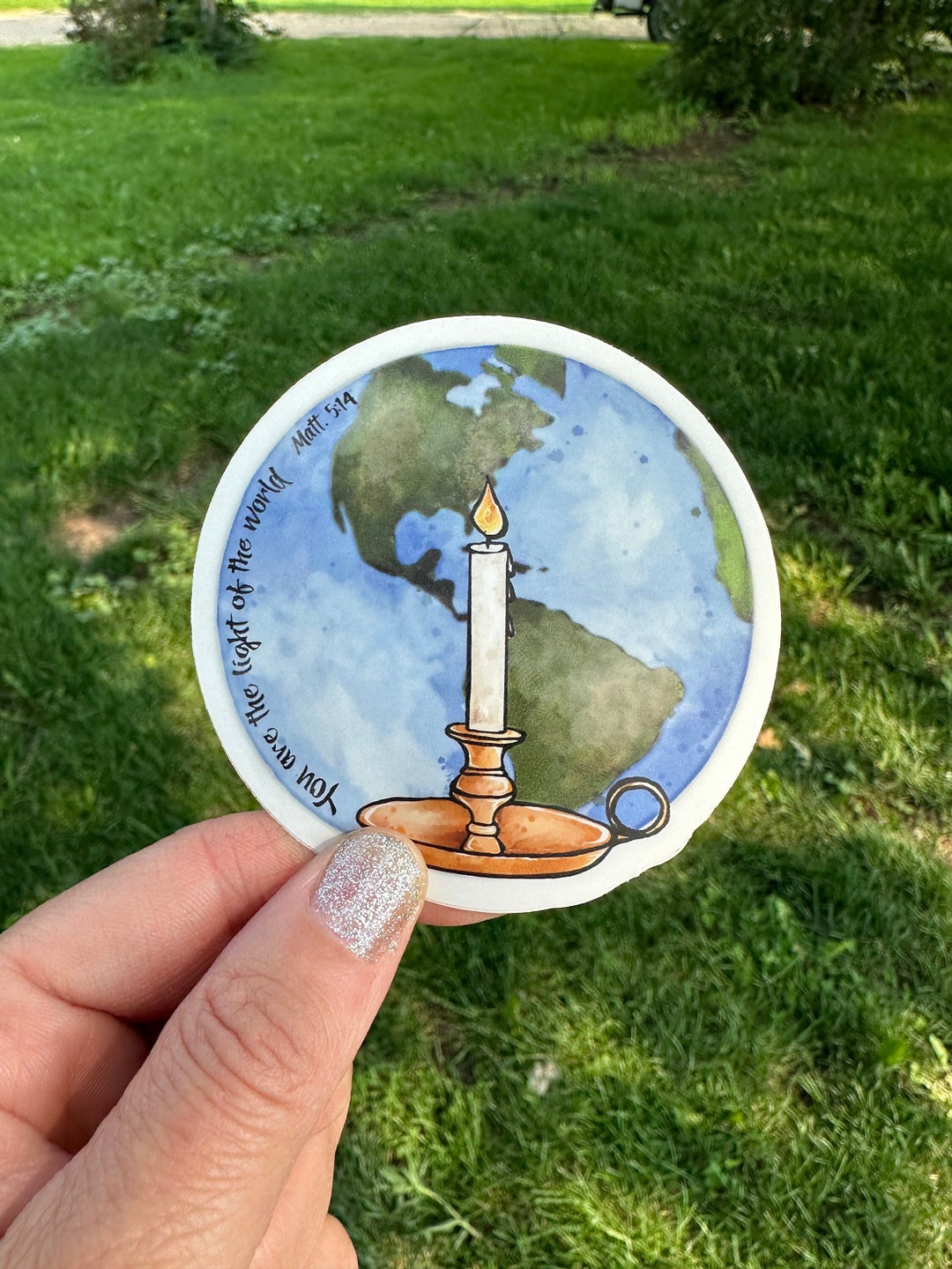 Light of the World Sticker, Christian Stickers, Religious Stickers ...
