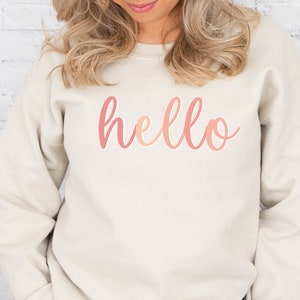 Hanji store hello sweatshirt