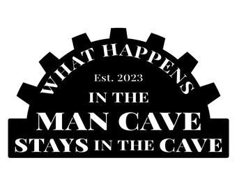 Custom Metal Man Cave Sign, Personalized Bar Decor