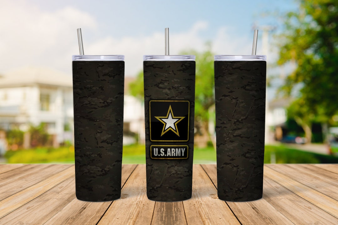 US Army Tumbler Design, 20 Oz Skinny Tumbler Design, Sublimation Image