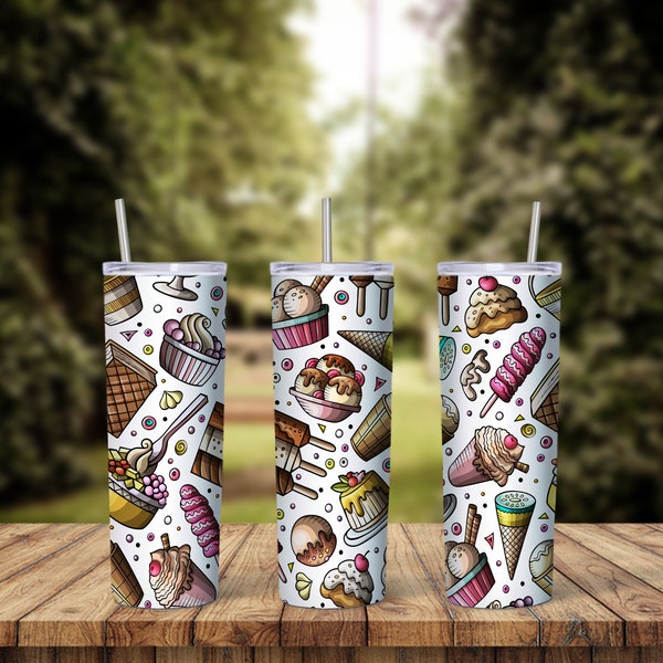 Snacks tumbler design, 20 oz skinny tumbler design, sublimation image, tumbler wrap, snacks cup, snacks sublimation, tumbler design